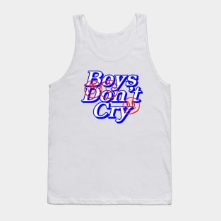 Boys Don't Cry Typography Tank Top